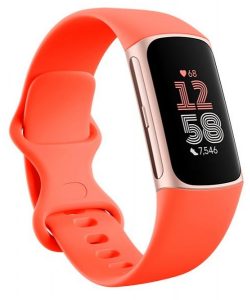 Náramek Fitbit Charge 6 v růžové-zlaté barvě