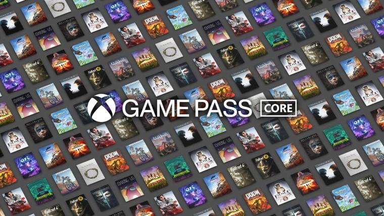 Knihovna her nové služby Xbox Game Pass Core