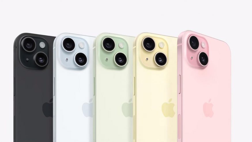 iPhone 15 ve všech dostupných barvách