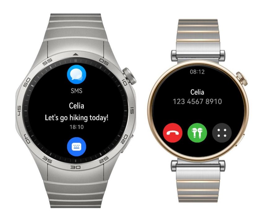 cal Volání a SMS na hodinkách Huawei Watch GT 4