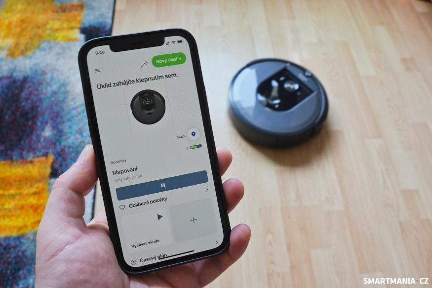 Mobilní aplikace pro ovládání iRobot Roomba i8 Combo Mobilní aplikace pro ovládání iRobot Roomba i8 Combo