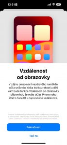Nastavení vzdálenosti od obrazovky