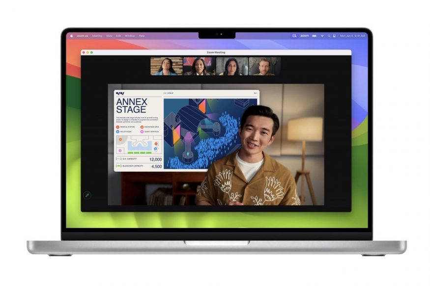 Nuove funzionalità di videoconferenza in macOS 14 Sonoma
