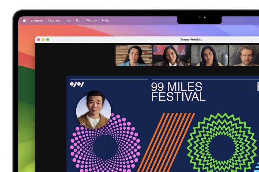 Nuove funzionalità di videoconferenza in macOS 14 Sonoma