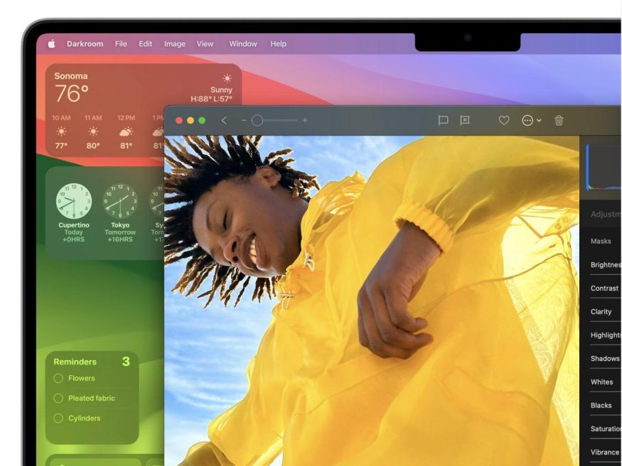 Widget desktop in macOS 14 Sonoma