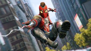 Marvel's Spider-Man 2 v apokalypticko-punkovém obleku