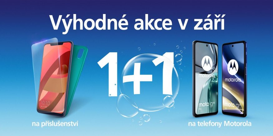 Akce na e-shopu O2 1+1 Motorola zdarma