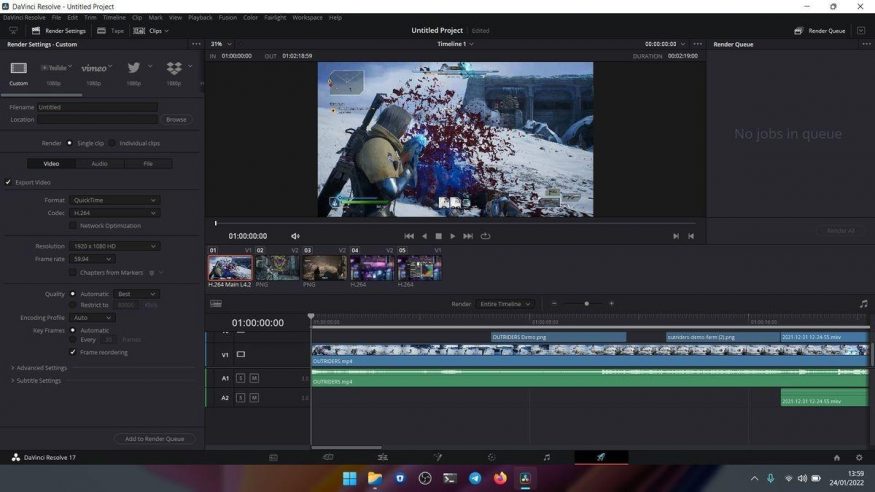 Videostřižna DaVinci Resolve