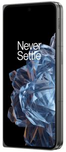 OnePlus Open v černé barvě na tiskovém snímku