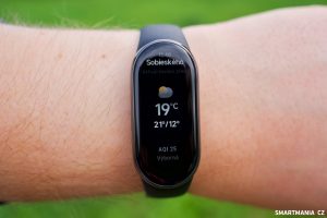 Přehled o počasí na Xiaomi Smart Band 8