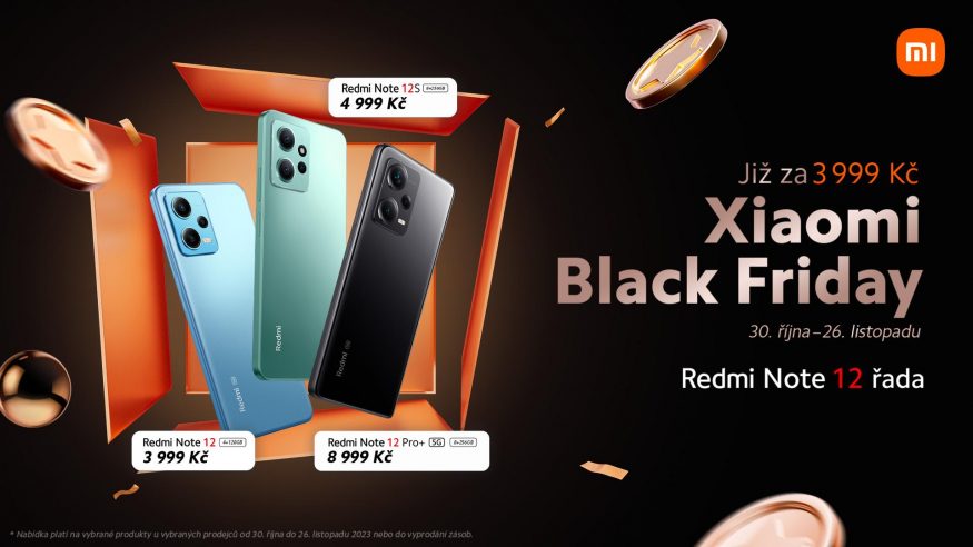 Xiaomi Black Friday 2023: akce na smartphony řady Redmi Note 12