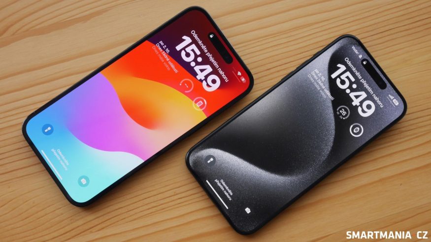 Srovnání iPhonu 14 Pro Max a 15 Pro Max