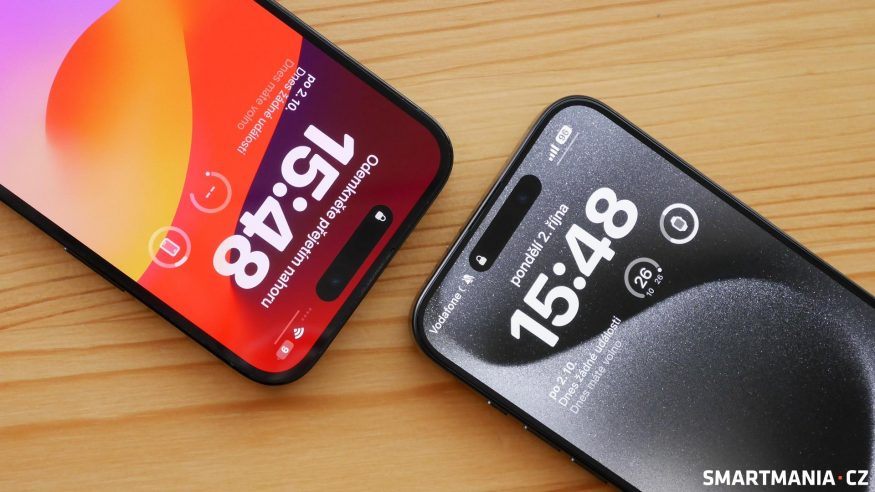 Srovnání iPhonu 14 Pro Max a 15 Pro Max
