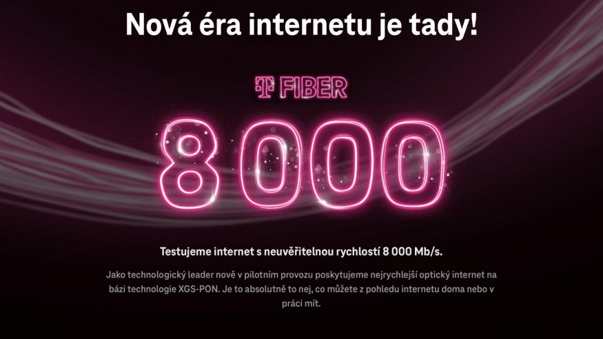 T-Mobile T Fiber s rychlostí 8 Gb/s