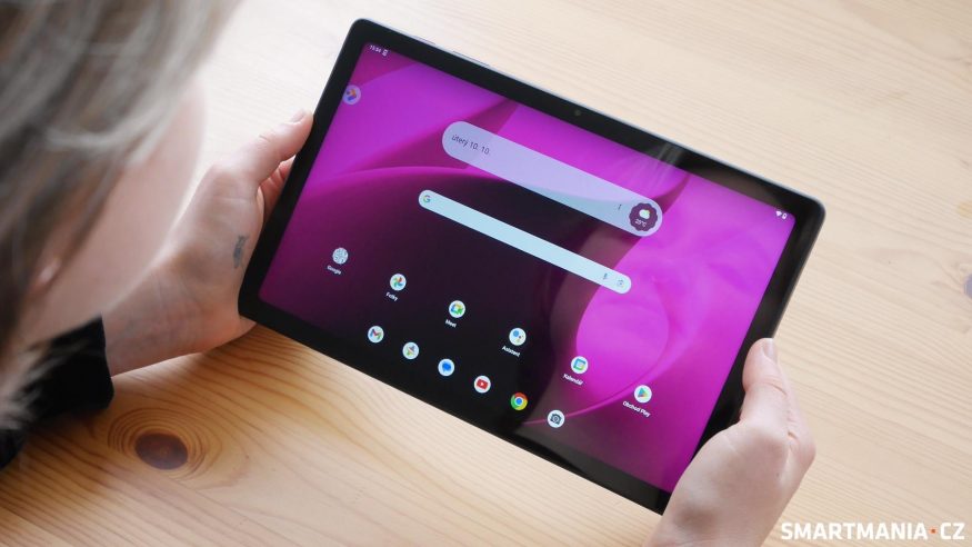 T-Mobile T Tablet při používání na šířku