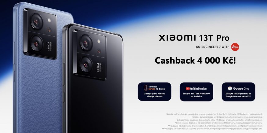 Promo akce na nákup Xiaomi 13T a 13T Pro