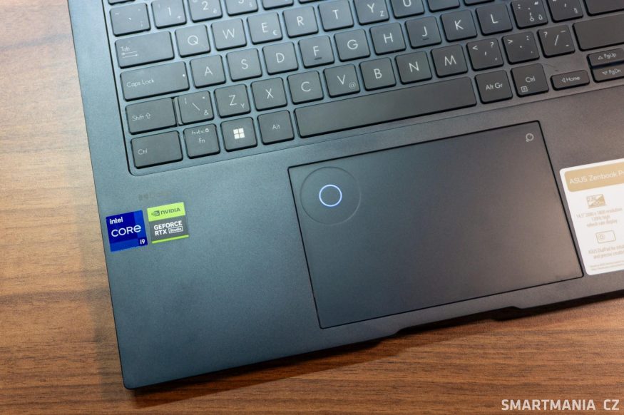 DialPad u notebooku Asus Zenbook Pro 14 OLED