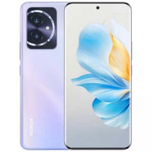 Honor 100 ve fialové barvě na tiskovém snímku