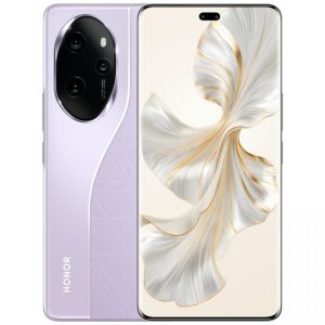 Honor 100 Pro ve fialové barvě na tiskovém snímku