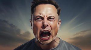 Naštvaný Elon Musk (ilustrační obrázek)
