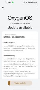 Novinky v prostředí OxygenOS 14 na smartphonu OnePlus 10 Pro