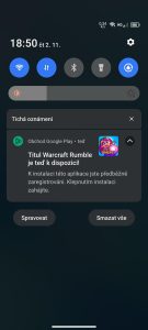 Screenshot ze systému telefonu Blackview A200 Pro