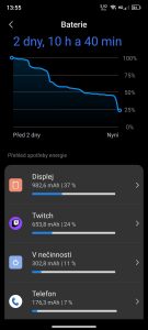 Screenshot ze systému telefonu Blackview A200 Pro
