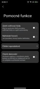 Screenshot ze systému telefonu Blackview A200 Pro