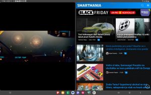 Multitasking funguje skvěle na rozdělené obrazovce