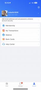 Ukázka aplikace Alipay