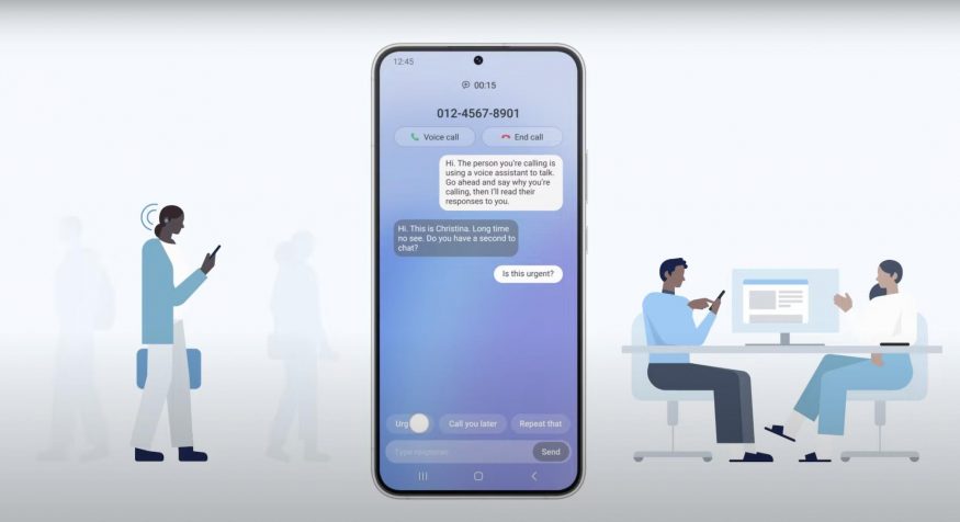bixby text call demonstration