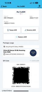 Prostředí aplikace MobiMatter