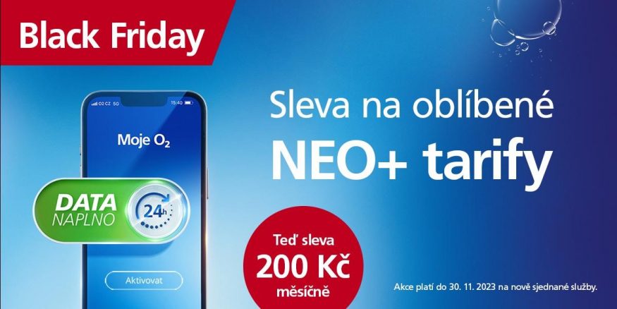 Sleva 200 korun na tarify O2 Neo+