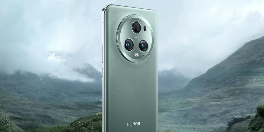 Telefon Honor Magic 5 Pro v zelené barvě