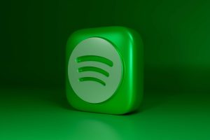 Logo hudební služby Spotify ve 3D provedení