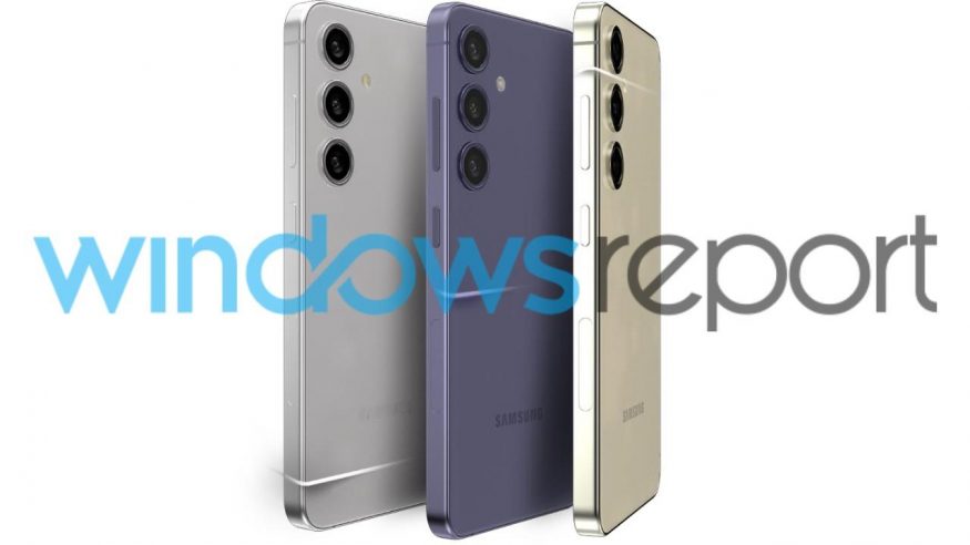 Samsung Galaxy S24 na tiskovém snímku ve třech barvách