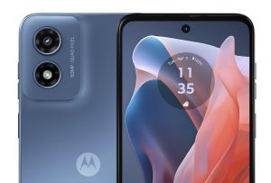 Motorola Moto G Play (2024) na uniklém tiskovém snímku