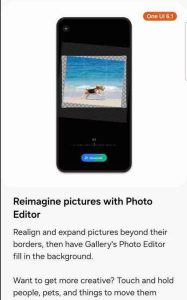 Screenshot z verze nadstavby One UI 6.1 od Samsungu