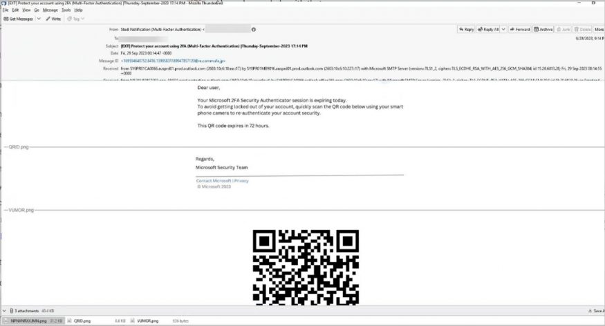 Ukázka zneužití QR kódu