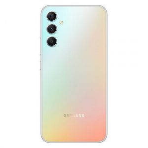 Samsung Galaxy A34 v modrooranžovém gradientu