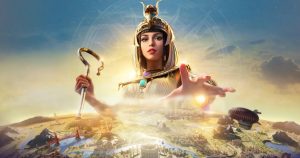 Kleopatra na produktovém obrázku ze hry Civilization: Eras & Allies