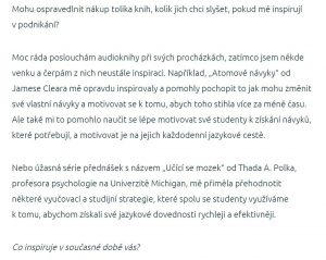 Český originální text