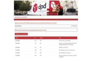 Podvodný web DPD