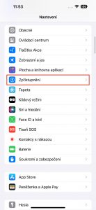 Návod, jak najít funkci Detekce pozornosti v iOS