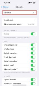 Návod, jak si ověřit klávesnice v iOS