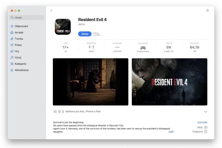 Resident Evil 4 v App Store