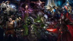 Koláž hrdinů z her Activision Blizzard