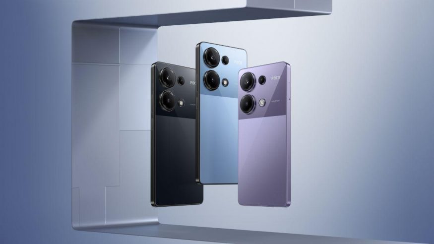 Poco M6 Pro ve všech barvách na tiskovém snímku 