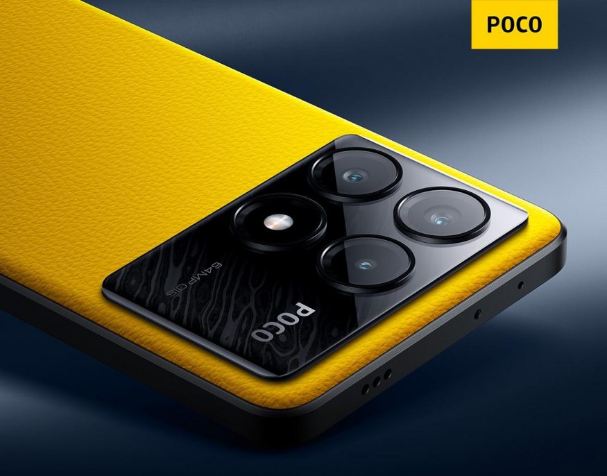 Poco X6 ve žluté barvě na oficiálním tiskovém snímku Poco X6 ve žluté barvě na oficiálním tiskovém snímku