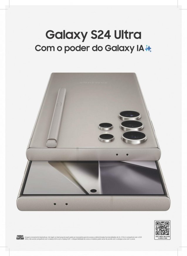 Brazilská upoutávka lákající na Samsung Galaxy S24 Ultra